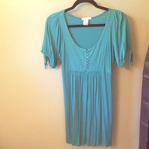 Teal cotton dress